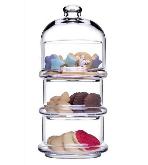 PASABAHCE Pasabahce Villa Patisserie Bonboniere 3 delig m. deksel