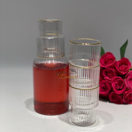 Perotti Perotti Lisbone Karaaf set Gold 5 Delig