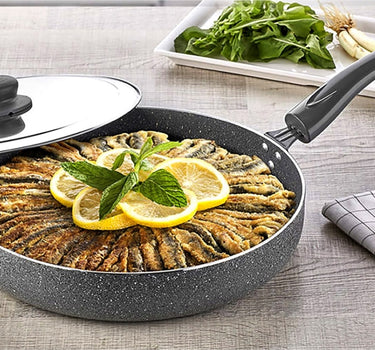 polochef PoloChef Chupra /Hamsi graniet 32cm vis Pan ( NIET INCUTIE GESCHIKT )