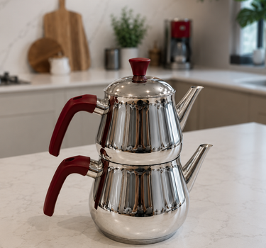 polochef Polochef Dolphin Theepotset Burgundy  | 0,80 / 1,20 L