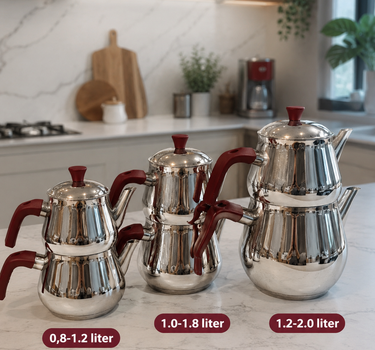 polochef Polochef Dolphin Theepotset Burgundy   | 1,20 / 2.00 L