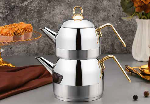 polochef Polochef Optimal Theepotset Goud | 0,7 / 1,2 L