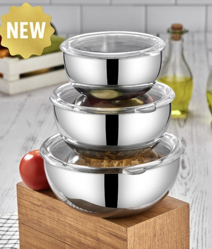 polochef Polochef Protico 3 Delig Voorraadbussen RVS