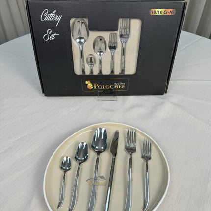 polochef Polochef Quatro Bestekset 36-delig 6-persoons Zilver