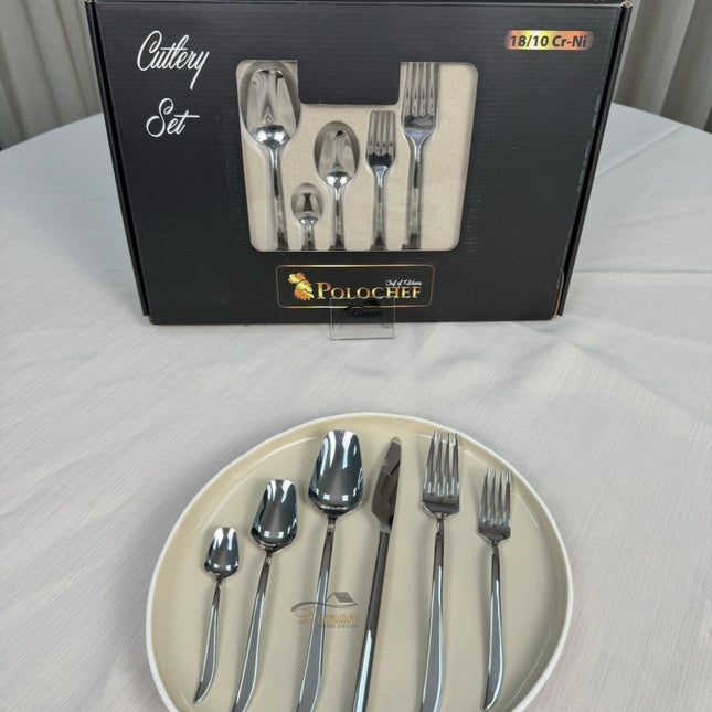 polochef Polochef Quatro Bestekset 36-delig 6-persoons Zilver