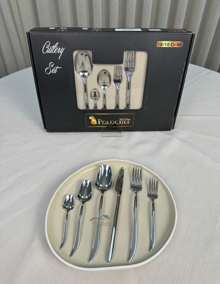 polochef Polochef Quatro Bestekset 36-delig 6-persoons Zilver