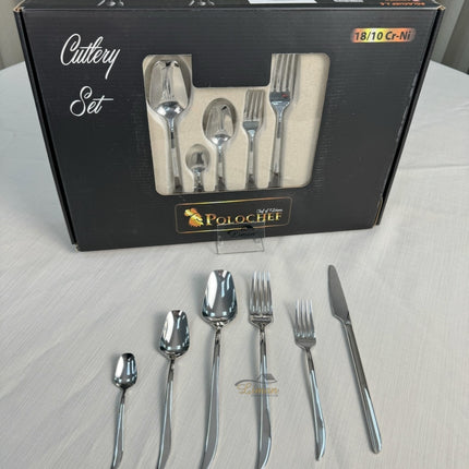 polochef Polochef Quatro Bestekset 36-delig 6-persoons Zilver