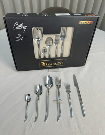 polochef Polochef Quatro Bestekset 72-delig 12-persoons Zilver