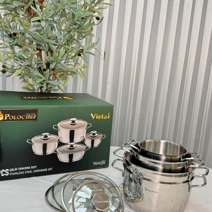 polochef Polochef Visal Pannenset 8 Delig