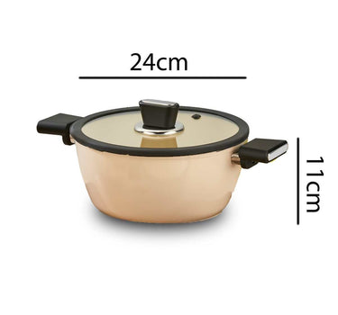 polochef Vista Seramik 7 Delige Pannen set  Beige