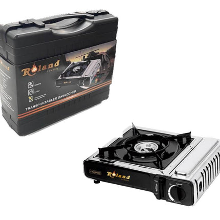 Roland Mobiele Gaskookstel - Camping kooktoestel - Picknick gasfornuis - Noodpakket gas