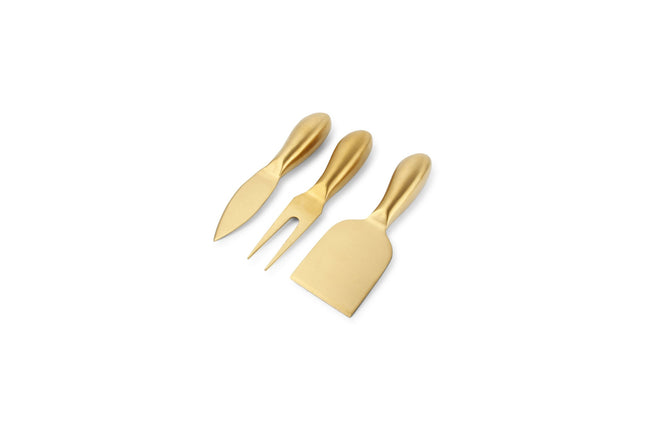 S & P Kaasmessenset 3-delig goud Fromage