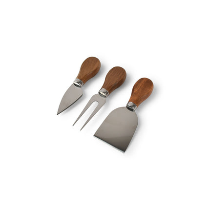 S & P Kaasmessenset 3-delig hout Fromage