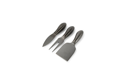 S & P Kaasmessenset 3-delig zwart Fromage