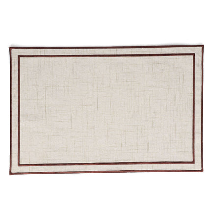 S & P PLACEMAT 44X29CM BEIGE MET DONKERBRUIN STIKSEL TABLETOP