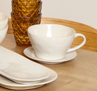 S & P Rocca Cappuccino/Nescafeset 18cl beige 8 Delig | 4 Persoons