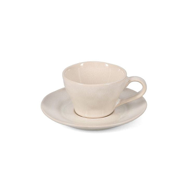 S & P Rocca Espresosset / Mokkaschotel 9,5cl beige 8 Delig | 4 Persoons