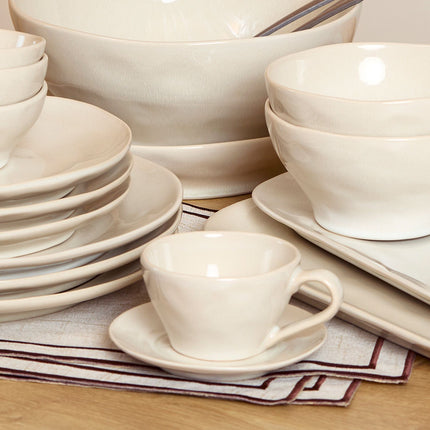 S & P Rocca Espresosset / Mokkaschotel 9,5cl beige 8 Delig | 4 Persoons