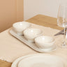S & P Rocca Schalenset | Beige 4 Delig Organisch Vorm