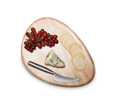 S & P Serveerplank 36x26cm met mes hout Fromage