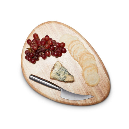 S & P Serveerplank 36x26cm met mes hout Fromage