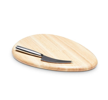 S & P Serveerplank 36x26cm met mes hout Fromage