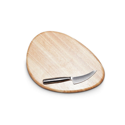 S & P Serveerplank 36x26cm met mes hout Fromage