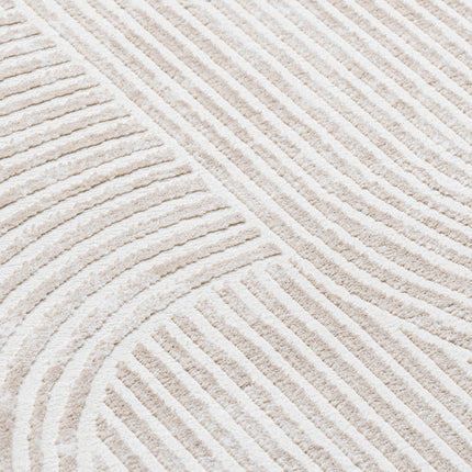 SEHRAZAT SEHRAZAT MODA 1120 BEIGE BOOGJES  VLOERKLEED