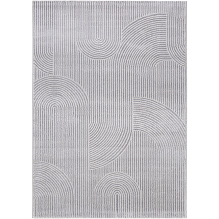 SEHRAZAT SEHRAZAT MODA 1130  GRIJS BOOGJES VLOERKLEED