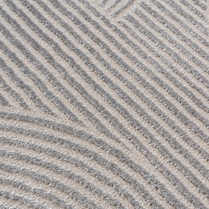 SEHRAZAT SEHRAZAT MODA 1130  GRIJS BOOGJES VLOERKLEED