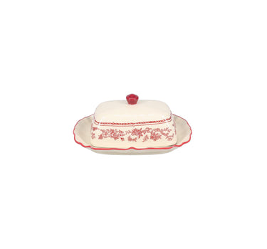 S|P Collection Boterpot 20x14,5xH8,5cm burgundy Cyril