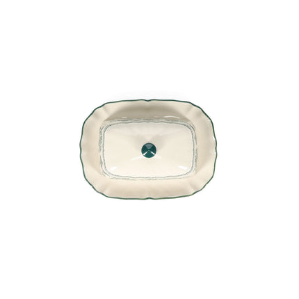 S|P Collection Boterpot 20x14,5xH8,5cm green Cyril