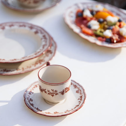 S|P Collection CYRIL burgundy Cappuccino/Nescafeset 8-Delig | 4- persoons 21,5CL