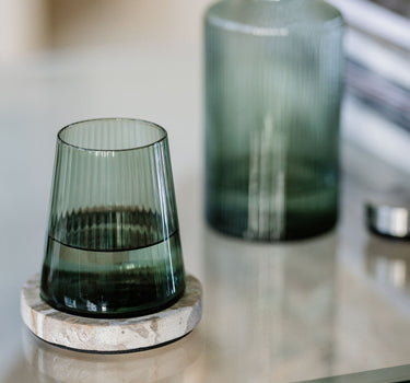 S|P Collection Glas 30cl donkergroen Ray - set/4