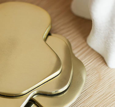 S|P Collection GLASONDERZETTER ORGANISCH GOUD CHARM - SET/4