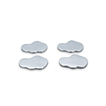 S|P Collection GLASONDERZETTER ORGANISCH ZILVER CHARM - SET/4