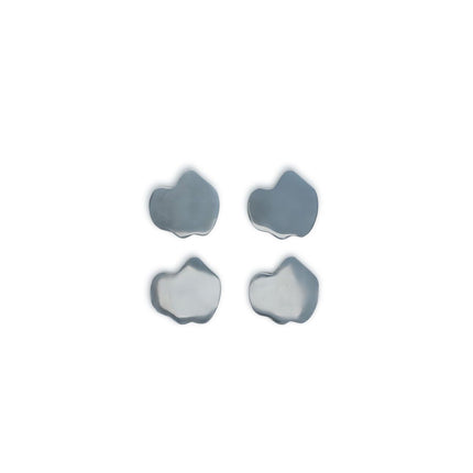 S|P Collection GLASONDERZETTER ORGANISCH ZILVER CHARM - SET/4