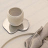 S|P Collection GLASONDERZETTER ORGANISCH ZILVER CHARM - SET/4