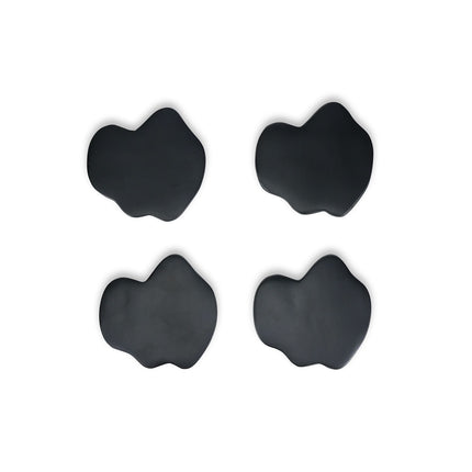 S|P Collection GLASONDERZETTER ORGANISCH ZWART CHARM - SET/4