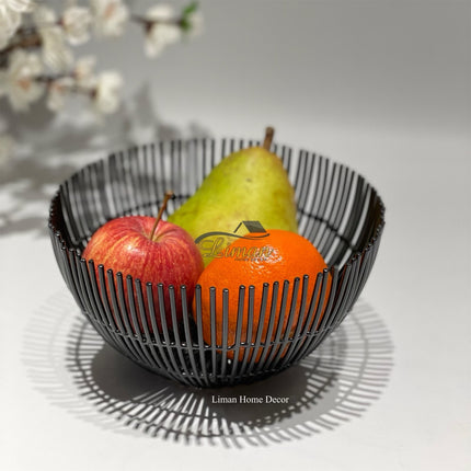 S|P Collection Iris Draadmand 18,5xH9cm zwart