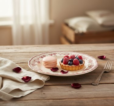 Plat bord 21,5cm burgundy Cyril