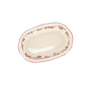 S|P Collection Serveerschaal 26,5x17,5xH4,5cm ovaal burgundy Cyril