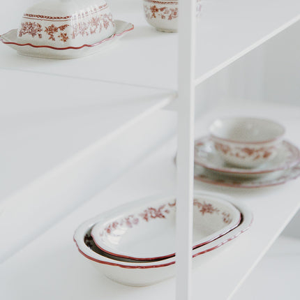 S|P Collection Serveerschaal 26,5x17,5xH4,5cm ovaal burgundy Cyril