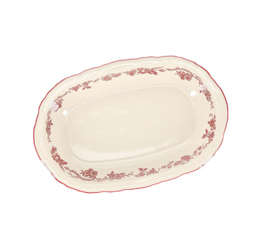 S|P Collection Serveerschaal 31,5x21xH5,5cm ovaal burgundy Cyril