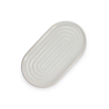 S|P Collection Serveerschaal 35x19,5xH2cm beige Mochi