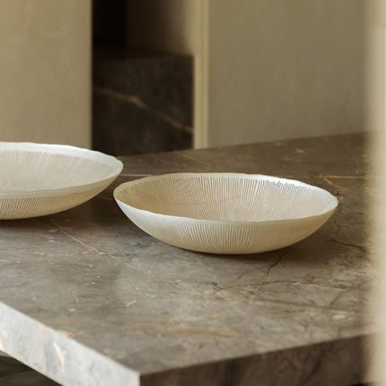 S|P Collection Sierschaal 33xH6cm glas pearl Cosmo