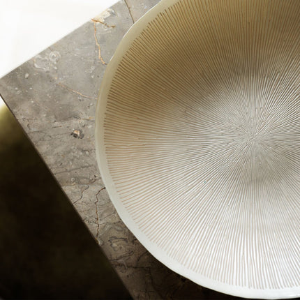 S|P Collection Sierschaal 33xH6cm glas pearl Cosmo