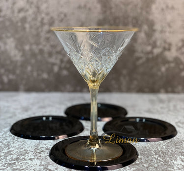 S|P Collection S|P Collection Glasonderzetter zwart Cheers - set/4