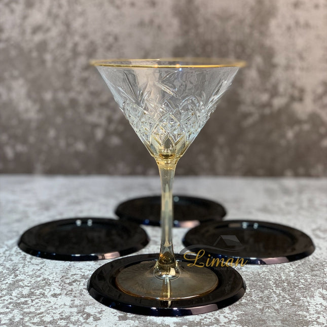 S|P Collection S|P Collection Glasonderzetter zwart Cheers - set/4