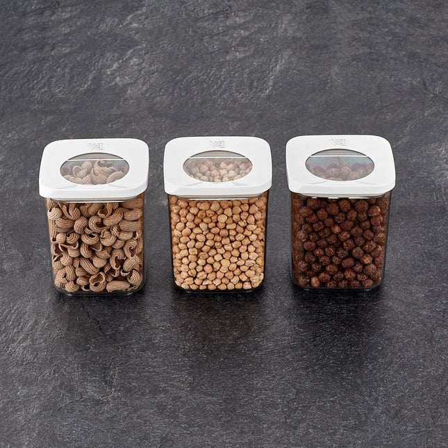 VA Vip Ahmet Gunes Vierkant 3-Delig Voorraadbussen / Bewaardoos 900 ML